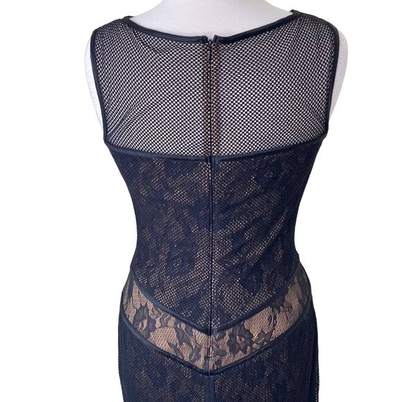 TADASHI SHOJI Mesh Lace Sleeveless Floor Length Evening Gown Style ADH1190L - Picture 5 of 14